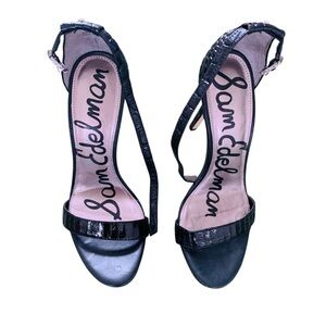 Sam Edelman Black Open Toe Heels 8.5
